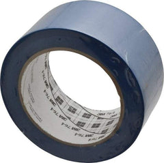 3M - Blue Solid Color Vinyl Tape - 2" Wide x 108' Long x 0.005" Thick, General Traffic - Eagle Tool & Supply