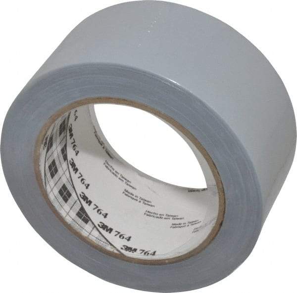 3M - Gray Solid Color Vinyl Tape - 2" Wide x 108' Long x 0.005" Thick, General Traffic - Eagle Tool & Supply