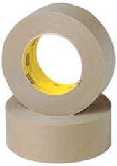 3M - 1-1/2" Wide x 60 Yd Long Brown Paper Masking Tape - Series 2517, 6.5 mil Thick, 35 In/Lb Tensile Strength - Eagle Tool & Supply
