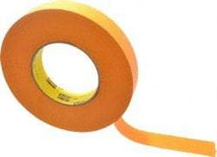 3M - 1" Wide x 60 Yd Long Orange Paper Masking Tape - Series 2525, 9.5 mil Thick, 49 In/Lb Tensile Strength - Eagle Tool & Supply
