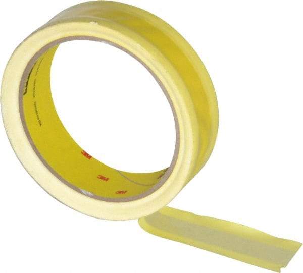 3M - 36 Yds. x 1", Yellow Polyethylene Film Tape - 695 Series, 3 mil Thick, 8 Lb./Inch Tensile Strength - Eagle Tool & Supply