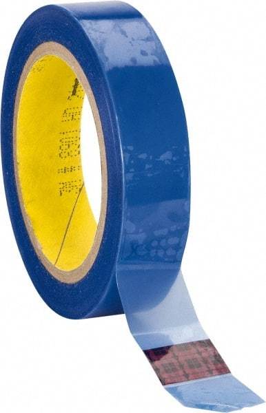 3M - 1" Wide x 72 Yd Long Blue Polyester Film Painter's Tape - Series 8901, 2.3 mil Thick, 26 In/Lb Tensile Strength - Eagle Tool & Supply
