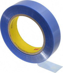3M - 1" Wide x 72 Yd Long Blue Polyester Film Painter's Tape - Series 8902, 3.5 mil Thick, 46 In/Lb Tensile Strength - Eagle Tool & Supply