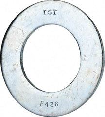 Value Collection - 2" Screw, Grade 8 Alloy Steel SAE Flat Washer - 2-1/8" ID x 3-3/4" OD, 0.196" Thick, Zinc-Plated Finish - Eagle Tool & Supply