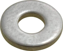 Value Collection - #6 Screw, Grade 2 Steel SAE Flat Washer - 5/32" ID x 3/8" OD, 0.065" Thick, Plain Finish - Eagle Tool & Supply