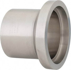 VNE - 2-1/2", E-Line Style, Sanitary Stainless Steel Pipe Long Welding Ferrule - Female Connection, Grade 316L - Eagle Tool & Supply