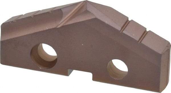 Allied Machine and Engineering - 1-11/16" Diam x 1/4" Thick, Seat Code 3, 132° Included Angle Spade Drill Insert - AM200 Coated, Cobalt, Grade Premium Cobalt, Series GEN2 T-A - Eagle Tool & Supply