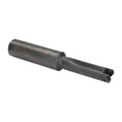 Allied Machine and Engineering - Series 0, 33/64 to 11/16" Diam, 3/4" Diam Straight Shank, Straight Flute Spade Drill - 1-3/8" Max Depth, 2-19/64" Body Length, 4-9/16" OAL, Short Length, Through Coolant - Eagle Tool & Supply