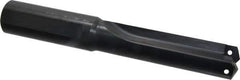 Allied Machine and Engineering - Series 3, 1-13/32 to 1-7/8" Diam, 1-1/2" Diam Straight Shank, Straight Flute Spade Drill - 4-3/4" Max Depth, 6-3/16" Body Length, 10" OAL, Short Length, Through Coolant - Eagle Tool & Supply