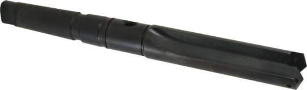 Allied Machine and Engineering - Series 3, 1-13/32 to 1-7/8" Diam, 4MT Taper Shank, Straight Flute Spade Drill - 4-3/4" Max Depth, 8-1/8" Body Length, 12-9/16" OAL, Short Length, Through Coolant - Eagle Tool & Supply