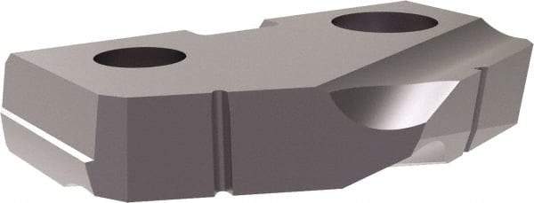 Allied Machine and Engineering - 1-1/16" Diam x 3/16" Thick, Seat Code 2, 132° Included Angle Spade Drill Insert - TiAlN Coated, Carbide, Grade K10, Series T-A - Eagle Tool & Supply