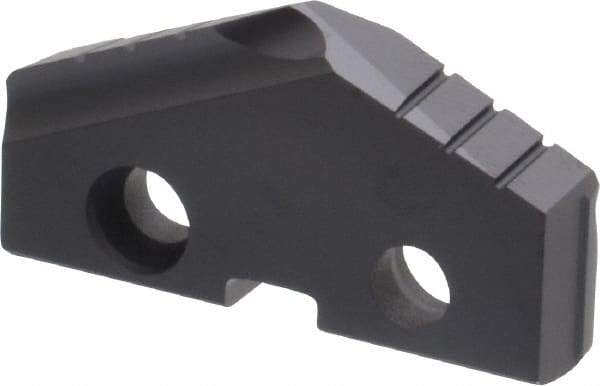 Allied Machine and Engineering - 39mm Diam x 1/4" Thick, Seat Code 3, 132° Included Angle Spade Drill Insert - TiAlN Coated, Carbide, Grade P40, Series T-A - Eagle Tool & Supply