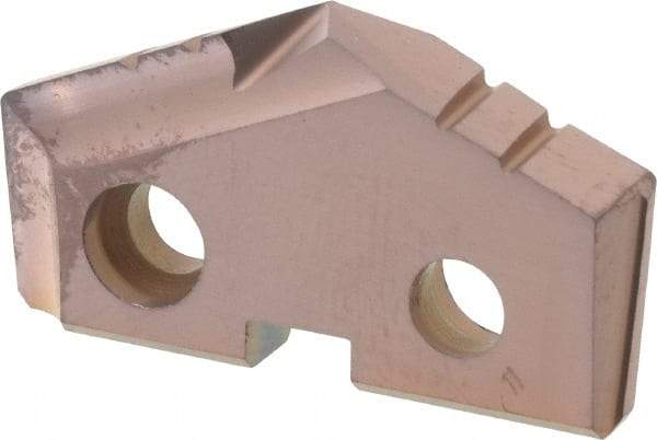 Allied Machine and Engineering - 1-7/64" Diam x 3/16" Thick, Seat Code 2, 132° Included Angle Spade Drill Insert - AM200 Coated, Cobalt, Grade Super Cobalt, Series GEN2 T-A - Eagle Tool & Supply