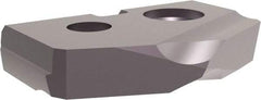 Allied Machine and Engineering - 15/32" Diam x 3/32" Thick, Seat Code Z, 132° Included Angle Spade Drill Insert - TiAlN Coated, Carbide, Grade K10, Series T-A - Eagle Tool & Supply