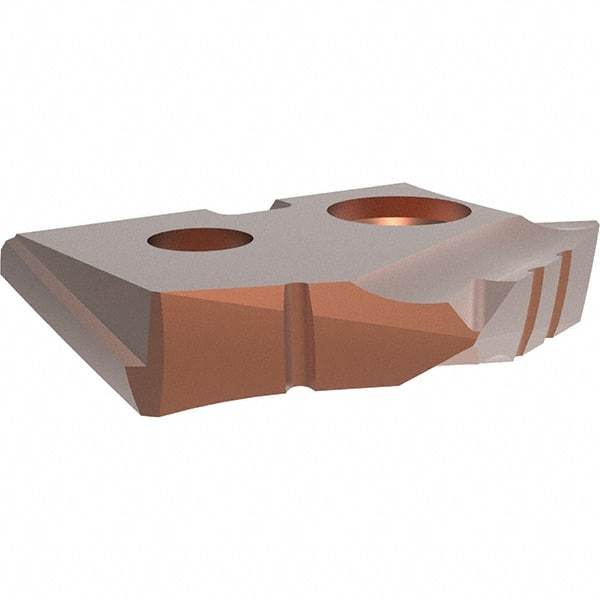 Allied Machine and Engineering - 12.95mm Diam x 3/32" Thick, Seat Code Z, 132° Included Angle Spade Drill Insert - AM200 Coated, Cobalt, Grade Super Cobalt, Series GEN2 T-A - Eagle Tool & Supply