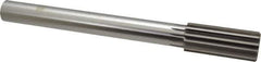 Alvord Polk - 1-1/4" Cobalt 12 Flute Chucking Reamer - Straight Flute, 1" Straight Shank, 3" Flute Length, 11-1/2" OAL - Eagle Tool & Supply