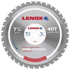 Lenox - 14" Diam, 1" Arbor Hole Diam, 90 Tooth Wet & Dry Cut Saw Blade - Titanium Carbide-Tipped, General Purpose Action, Standard Round Arbor - Eagle Tool & Supply