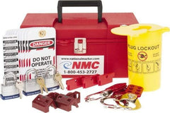 NMC - 40 Piece Electrical Lockout Kit - Keyed Differently, Comes in Tool Box - Eagle Tool & Supply