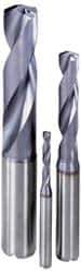 Kennametal - 5.7mm, 132° Point, Spiral Flute, Solid Carbide Taper Length Drill Bit - TiAlN Finish, 56mm Flute Length, 94mm OAL, Series B978 - Eagle Tool & Supply