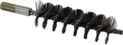 Value Collection - 1-1/2" Diam Helical Steel Tube Brush - 0.012" Filament Diam, 4-1/4" Brush Length, 7-1/2" OAL, 1/2-12 Male Shank - Eagle Tool & Supply