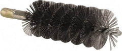 Value Collection - 1-3/4" Diam Helical Steel Tube Brush - 0.012" Filament Diam, 4-1/4" Brush Length, 7-1/2" OAL, 1/2-12 Male Shank - Eagle Tool & Supply