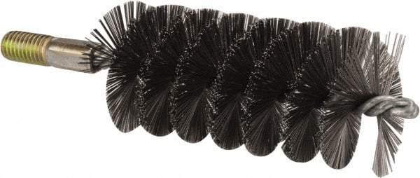 Value Collection - 2" Diam Helical Steel Tube Brush - 0.012" Filament Diam, 4-1/4" Brush Length, 7-1/2" OAL, 1/2-12 Male Shank - Eagle Tool & Supply