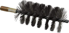 Value Collection - 2-1/4" Diam Helical Steel Tube Brush - Single Spiral, 0.012" Filament Diam, 4-1/4" Brush Length, 7-1/2" OAL, 1/2-12 Male Shank - Eagle Tool & Supply