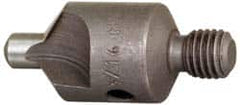 Made in USA - 2-1/2" OAL, 1/2" Head Diam, 2 Flute, 100° Incl Angle, Integral Pilot, Adjustable Stop Countersink - Eagle Tool & Supply