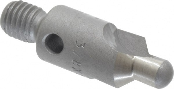 Made in USA - 2-1/2" OAL, 3/8" Head Diam, 2 Flute, 100° Incl Angle, Integral Pilot, Adjustable Stop Countersink - Eagle Tool & Supply