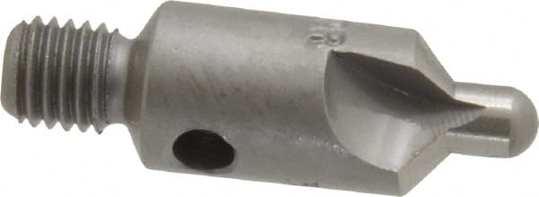 Made in USA - 2-1/2" OAL, 3/8" Head Diam, 3 Flute, 100° Incl Angle, Integral Pilot, Adjustable Stop Countersink - Eagle Tool & Supply
