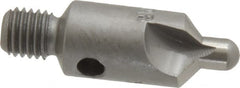 Made in USA - 2-1/2" OAL, 3/8" Head Diam, 3 Flute, 100° Incl Angle, Integral Pilot, Adjustable Stop Countersink - Eagle Tool & Supply
