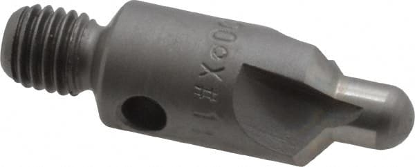 Made in USA - 2-1/2" OAL, 3/8" Head Diam, 3 Flute, 100° Incl Angle, Integral Pilot, Adjustable Stop Countersink - Eagle Tool & Supply