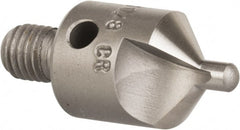Made in USA - 1-1/8" OAL, 1/2" Head Diam, 2 Flute, 100° Incl Angle, Integral Pilot, Adjustable Stop Countersink - Eagle Tool & Supply