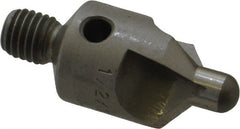 Made in USA - 2-1/2" OAL, 1/2" Head Diam, 3 Flute, 100° Incl Angle, Integral Pilot, Adjustable Stop Countersink - Eagle Tool & Supply
