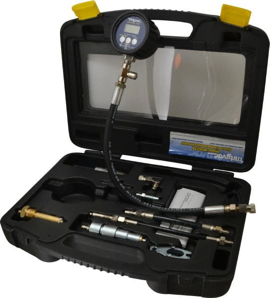 Lincoln - Engine Compression Test Kits Type: Digital Number of Pieces: 10 - Eagle Tool & Supply