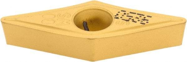 Iscar - VCMT332 SM Grade IC9250 Carbide Turning Insert - TiCN/Al2O3/TiN Finish, 35° Diamond, 3/8" Inscr Circle, 3/16" Thick, 1/32" Corner Radius - Eagle Tool & Supply