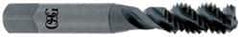 OSG - #4-48 UNF 2 Flute 2B Bottoming Spiral Flute Tap - High Speed Steel, Oxide Finish, 1-7/8" OAL, Right Hand Flute, Right Hand Thread - Eagle Tool & Supply