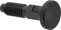 Gibraltar - 3/8-16, 1/4" Max Plunger Diam, 0.25 Lb Init to 2 Lb Final End Force, Locking Knob Handle Plunger - Delrin Knob, 0.94" Body Length, 3/4" Length Under Head/Shoulder, 0.18" Plunger Projection - Eagle Tool & Supply