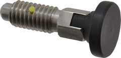 Gibraltar - 3/8-16, 1/4" Max Plunger Diam, 0.25 Lb Init to 2 Lb Final End Force, Locking Knob Handle Plunger - Delrin Knob, 0.94" Body Length, 3/4" Length Under Head/Shoulder, 0.18" Plunger Projection - Eagle Tool & Supply
