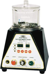 Raytech - 1/12 hp, 150 Grams Pin Capacity, Centrifugal Magnetic Finisher - 6" Bowl Diam, 115 Volts, with Variable Speed, Forward-Reverse Function & Programmable Timer - Eagle Tool & Supply