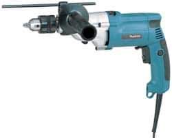 Makita - 120 Volt 3/4" Keyed Chuck Electric Hammer Drill - 0 to 24,000 BPM, 0 to 2,900 RPM, Reversible - Eagle Tool & Supply