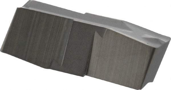 Iscar - 300040GIP Grade IC20, 3mm Cutting Width Carbide Grooving Insert - 13mm Max Depth of Cut, Neutral, 0.4mm Corner Radius, Uncoated - Eagle Tool & Supply