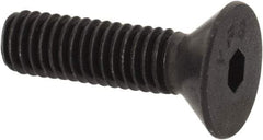 Value Collection - #8-36 UNF Hex Socket Drive, 82° Flat Screw - Alloy Steel, Black Oxide Finish, Fully Threaded, 5/8" OAL - Eagle Tool & Supply