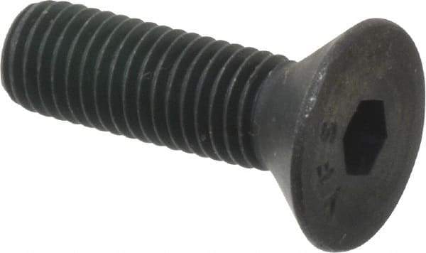 Value Collection - 1/4-28 UNF Hex Socket Drive, 82° Flat Screw - Alloy Steel, Black Oxide Finish, Fully Threaded, 7/8" OAL - Eagle Tool & Supply