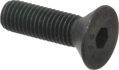 Value Collection - 1/4-28 UNF Hex Socket Drive, 82° Flat Screw - Alloy Steel, Black Oxide Finish, Fully Threaded, 7/8" OAL - Eagle Tool & Supply