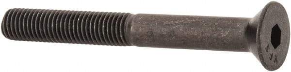 Value Collection - 1/4-28 UNF Hex Socket Drive, 82° Flat Screw - Alloy Steel, Black Oxide Finish, Partially Threaded, 2-1/4" OAL - Eagle Tool & Supply
