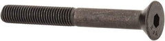 Value Collection - 1/4-28 UNF Hex Socket Drive, 82° Flat Screw - Alloy Steel, Black Oxide Finish, Partially Threaded, 2-1/4" OAL - Eagle Tool & Supply