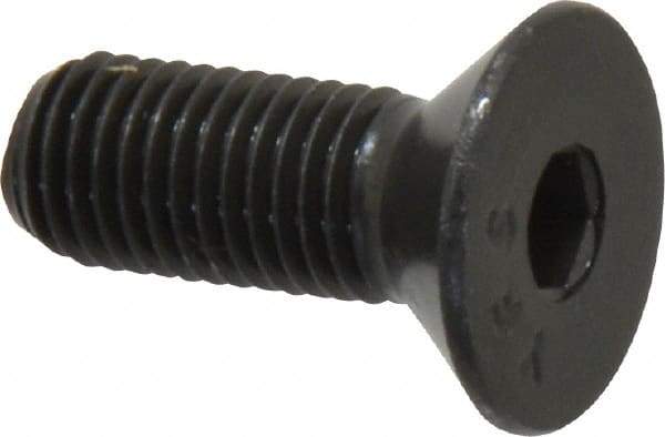 Value Collection - 5/16-24 UNF Hex Socket Drive, 82° Flat Screw - Alloy Steel, Black Oxide Finish, Fully Threaded, 7/8" OAL - Eagle Tool & Supply
