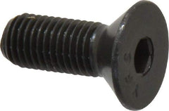 Value Collection - 5/16-24 UNF Hex Socket Drive, 82° Flat Screw - Alloy Steel, Black Oxide Finish, Fully Threaded, 7/8" OAL - Eagle Tool & Supply