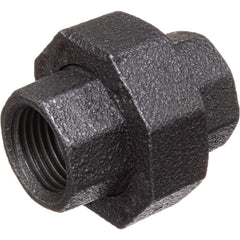 Black Pipe Fittings; Fitting Type: Union; Fitting Size: 2-1/2″; Material: Malleable Iron; Finish: Black; Fitting Shape: Straight; Thread Standard: NPT; Connection Type: Threaded; Lead Free: No; Standards: UL Listed; ASME B16.3; ASME B16.39; ASME B1.2.1
